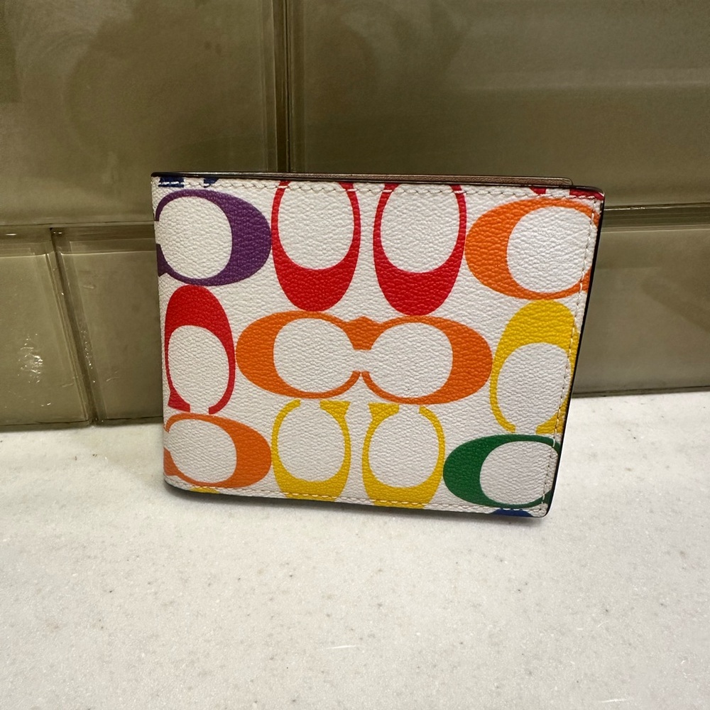 Coach Rainbow Leather Wallet